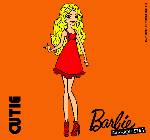 Dibujo Barbie Fashionista 3 pintado por ylenia