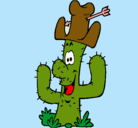 Dibujo Cactus con sombrero pintado por pancrasia 