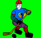 Dibujo Jugador de hockey sobre hielo pintado por k2k1k7