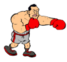 Dibujo Boxeador pintado por andreyber