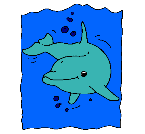Dibujo Delfín pintado por miguelvilo
