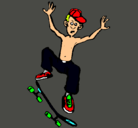 Dibujo Skater pintado por sonik