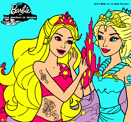 Barbie se despiede de la reina sirena