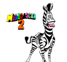 Dibujo Madagascar 2 Marty pintado por din2810291