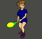 Dibujo Chica tenista pintado por aresgu