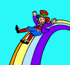 Dibujo Duende en el arco iris pintado por ELARCOIRIS