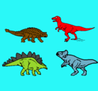 Dibujo Dinosaurios de tierra pintado por dinorey