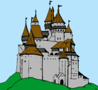 Dibujo Castillo medieval pintado por franklin