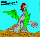 Dibujo Imaginext 9 pintado por cisco