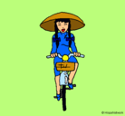 Dibujo China en bicicleta pintado por Lo0kItAah
