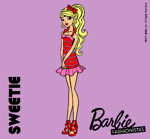 Dibujo Barbie Fashionista 6 pintado por maiaparis