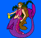 Dibujo Sirena con larga melena pintado por Roxy_chik