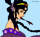 Dibujo Princesa china pintado por yasmine