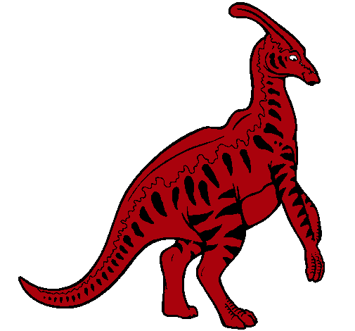 Parasaurolofus con rayas