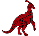 Dibujo Parasaurolofus con rayas pintado por marcosnemo