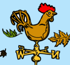 Dibujo Veletas y gallo pintado por vuisaqui