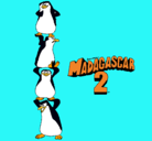 Dibujo Madagascar 2 Pingüinos pintado por ismena