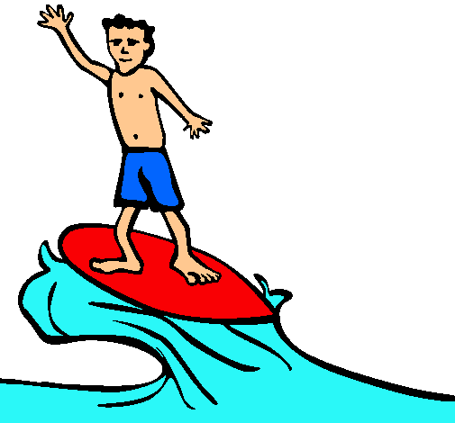 Dibujo Surfista pintado por juanda