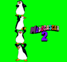 Dibujo Madagascar 2 Pingüinos pintado por juliavimercatti