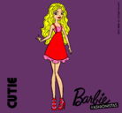 Dibujo Barbie Fashionista 3 pintado por cutie