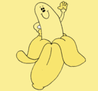 Dibujo Banana pintado por petter