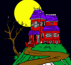 Dibujo Casa encantada pintado por thomasito