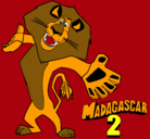 Dibujo Madagascar 2 Alex 2 pintado por alexlo