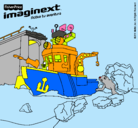 Dibujo Imaginext 10 pintado por brian