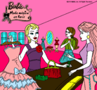 Dibujo Barbie en una tienda de ropa pintado por sakura-san