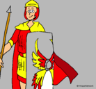 Dibujo Soldado romano II pintado por davinci