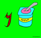 Dibujo Yogur pintado por azpeitia