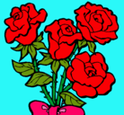 Dibujo Ramo de rosas pintado por danii_krys