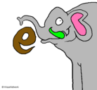 Dibujo Elefante pintado por kendall