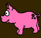 Dibujo Cerdo pintado por saltaria