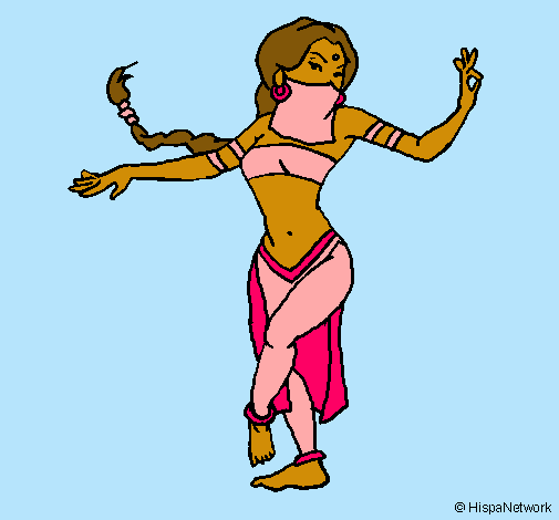 Dibujo Princesa mora bailando pintado por avaeac