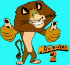 Dibujo Madagascar 2 Alex pintado por Madagascar 