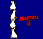 Dibujo Madagascar 2 Pingüinos pintado por lobezno