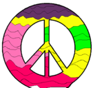 Dibujo Símbolo de la paz pintado por yuridia