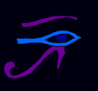 Dibujo Ojo Horus pintado por xuliya