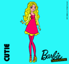 Dibujo Barbie Fashionista 3 pintado por hija