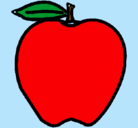 Dibujo manzana pintado por mertuio