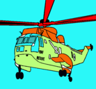Dibujo Helicóptero al rescate pintado por randy