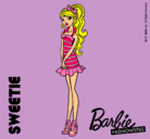 Dibujo Barbie Fashionista 6 pintado por Ediley