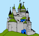 Dibujo Castillo medieval pintado por sabi7
