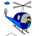 Dibujo Helicóptero pintado por pepo