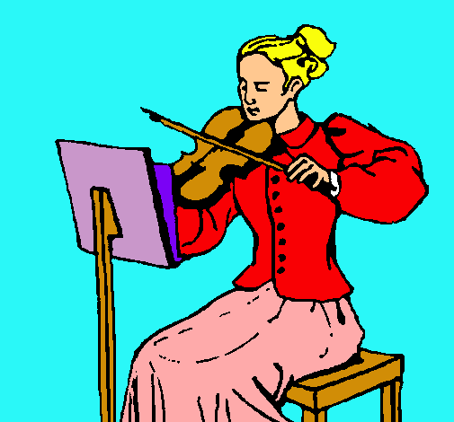 Dama violinista