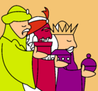 Dibujo Los Reyes Magos 3 pintado por tefy