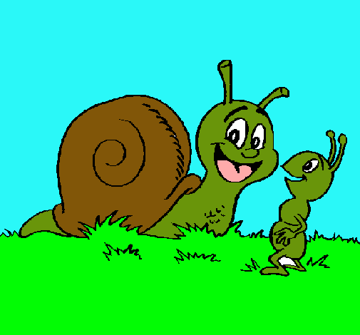 Caracol y hormiguita