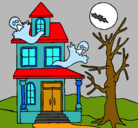 Dibujo Casa fantansma pintado por dfrgy