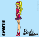 Dibujo Barbie Fashionista 6 pintado por estrella24